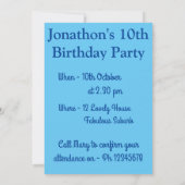 Heißluftballon Geburtstagsjunge Kinder Einladung (Rückseite)