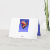 Heißluftballon Geburtstagskarte *Individuell anpas Karte (Rückseite)