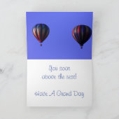 Heißluftballon Geburtstagskarte *Individuell anpas Karte (Innenseite)