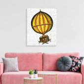 Heißluftballon Gelb und Rot Leinwanddruck (Insitu (Wohnzimmer))
