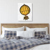 Heißluftballon Gelb und Rot Leinwanddruck (Insitu (Schlafzimmer))