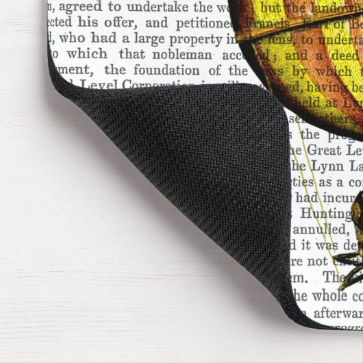 Heißluftballon Gelb und Rot Mousepad (Ecke)