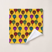 Heißluftballon Gemustert Badhandtuch Set (Waschlappen)