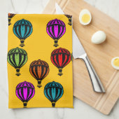 Heißluftballon Gemustert Geschirrtuch (Viertel Falte)