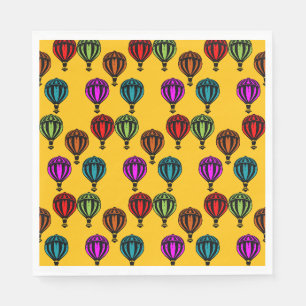 Heißluftballon Gemustert Serviette