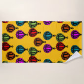 Heißluftballon Gemustert Strandtuch (Vorderseite)