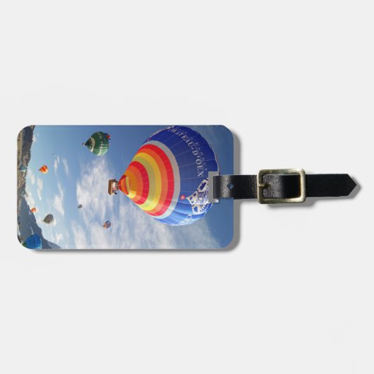 Heißluftballon-Gepäckanhänger Gepäckanhänger (Vorderseite horizontal)