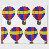 Heißluftballon Geschenkpapier (Flach)
