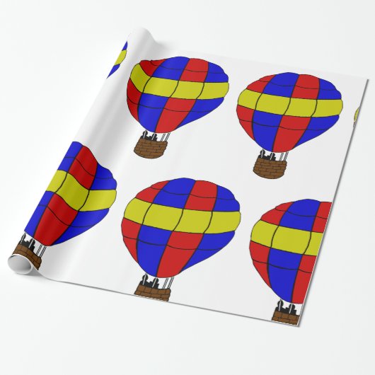 Heißluftballon Geschenkpapier (Ungerollt)