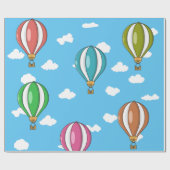 Heißluftballon Geschenkpapier (Flach)