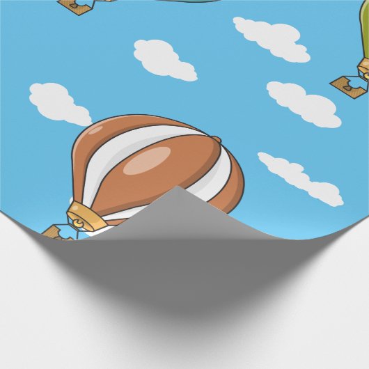 Heißluftballon Geschenkpapier (Ecke)