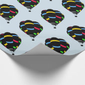 Heißluftballon Geschenkpapier (Ecke)