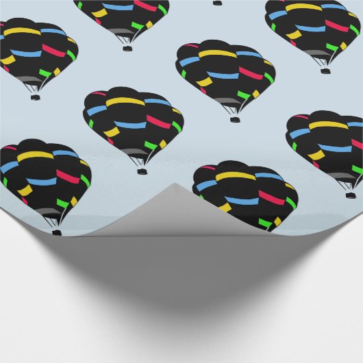 Heißluftballon Geschenkpapier (Ecke)