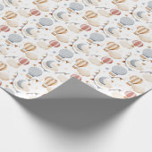 Heißluftballon Geschenkpapier (Ecke)