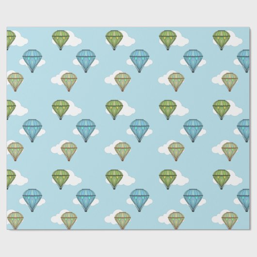 Heißluftballon-Geschenkwrap Geschenkpapier (Flach)