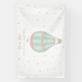 Heißluftballon Geschlecht offenbaren Hintergrund Banner (Vertikal)