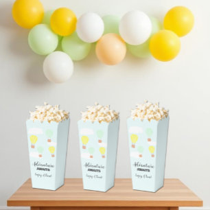 Heißluftballon-Geschlechterneutrale Babyparty Geschenkschachtel