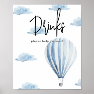 Heißluftballon - Getränke Poster