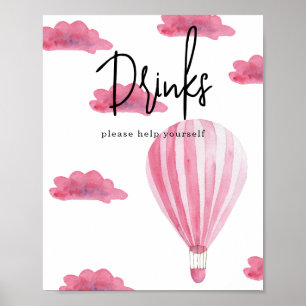Heißluftballon - Getränke Poster