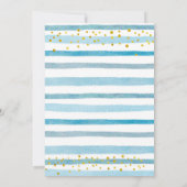 Heißluftballon Glitzer Star Geburtstag für Boys Einladung (Rückseite)