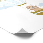 Heißluftballon Goldendoodle Kinderzimmer Deco Post Poster (Ecke)