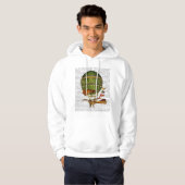 Heißluftballon Grün Hoodie (Vorne ganz)