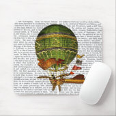 Heißluftballon Grün Mousepad (Mit Mouse)