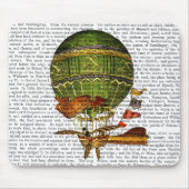 Heißluftballon Grün Mousepad (Vorne)