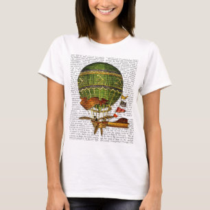 Heißluftballon Grün T-Shirt