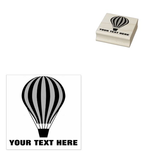 Heißluftballon Gummistempel (Stempel)