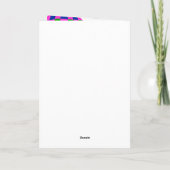 Heißluftballon - Happy Birthday Karte (Rückseite)