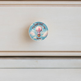 Heißluftballon Hippo Keramikknauf