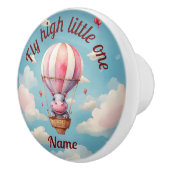 Heißluftballon Hippo Keramikknauf (Rechts)