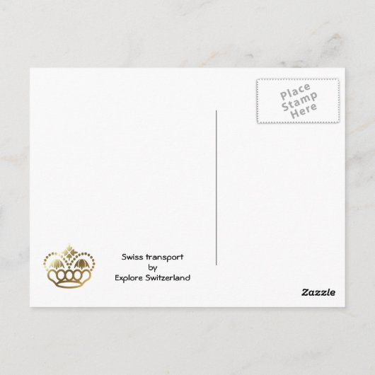 Heißluftballon im Berner Oberland Postkarte (Rückseite)