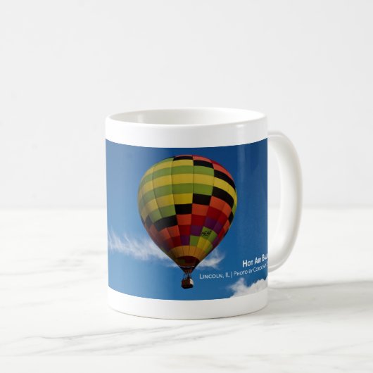 Heißluftballon im Flug Kaffeetasse (VorderseiteRechts)