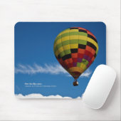 Heißluftballon im Flug Mousepad (Mit Mouse)