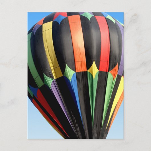Heißluftballon im Flug Postkarte (Vorderseite)