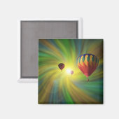Heißluftballon im Vortex Magnet (Vorderseite/Rückseite)