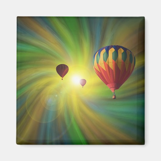 Heißluftballon im Vortex Magnet (Vorne)