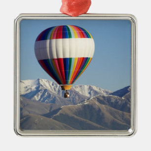 Heißluftballon, in der Nähe von Methven, Canterb Silbernes Ornament