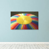 Heißluftballon, in der Nähe von Methven, Canterbur Leinwanddruck (Insitu (Holzboden))