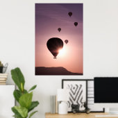 Heißluftballon in Goreme Poster (Heimbüro)