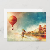 Heißluftballon in Japan Postkarte (Vorne/Hinten)