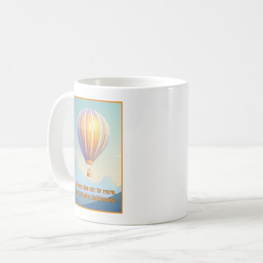 Heißluftballon Kaffeetasse (Vorderseite Links)