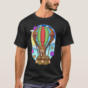 Heißluftballon Kanada Luchs Katze exotische Tiere T-Shirt