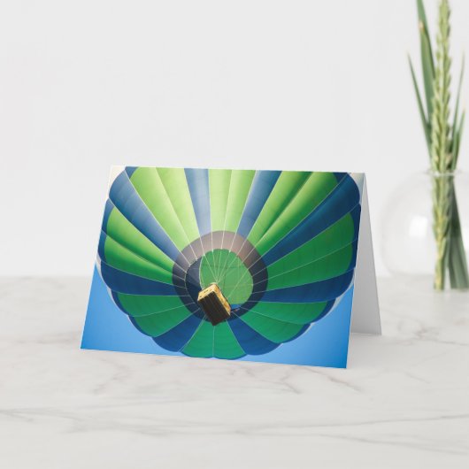 Heißluftballon Karte (Vorderseite)