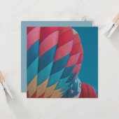 Heißluftballon Karte (Vorderseite/Rückseite Beispiel)