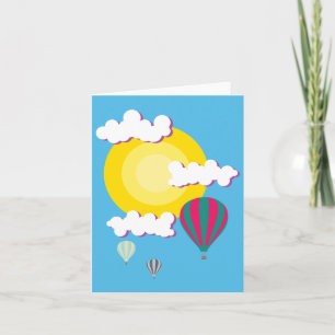 Heißluftballon Karte