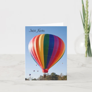 Heißluftballon-Karte Karte