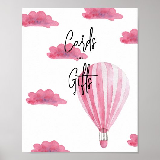 Heißluftballon - Karten und Geschenke Poster (Vorne)